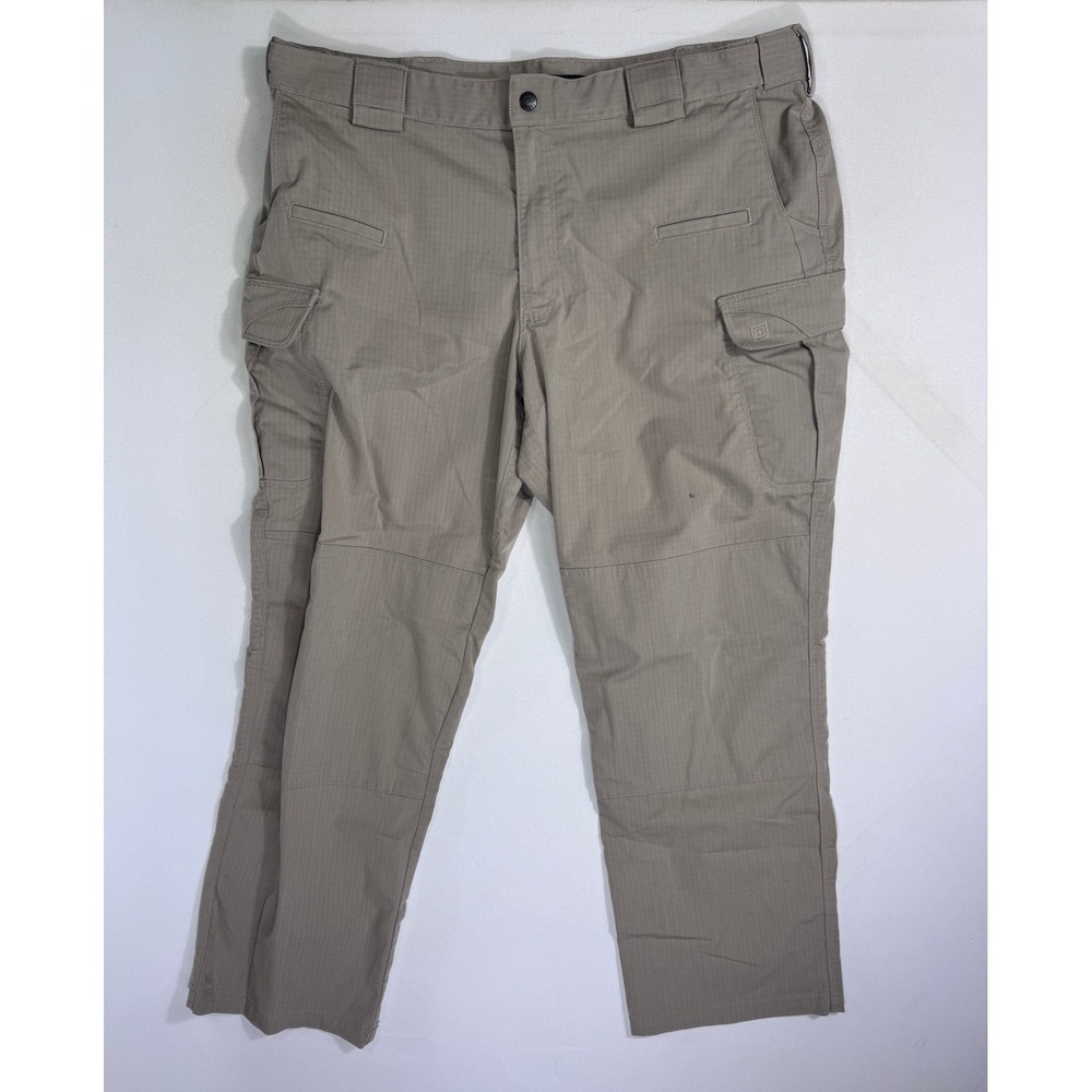 5.11 Tactical Men 40x30 (40x29) Tan Ripstop Cargo Pants Khaki 74369 TDU Workwear